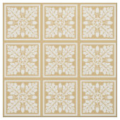 Putty Acorn und Leaf Tile Design Stoff (Muster)