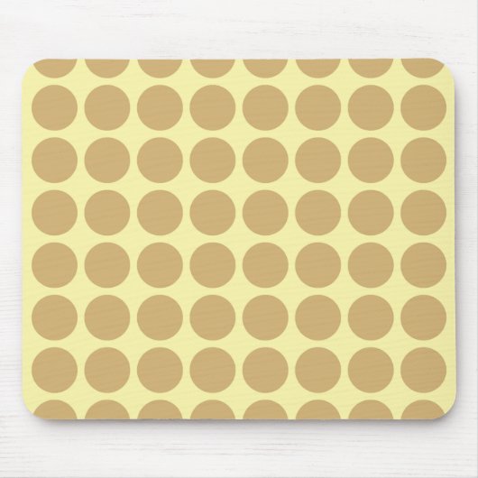 Putty Cream Neutral Dots Mousepad (Vorne)