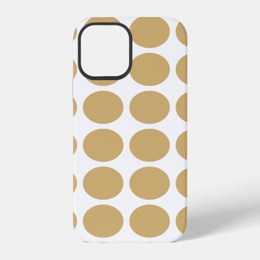 Putty Neutral Dots iPhone Hülle (Rückseite)