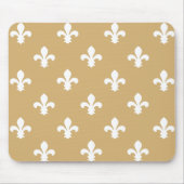 Putty Neutral Fleur de Lys Mousepad (Vorne)