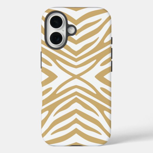 Putty Neutral Zebra Case-Mate iPhone Hülle (Rückseite)