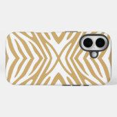 Putty Neutral Zebra Case-Mate iPhone Hülle (Rückseite (Horizontal))