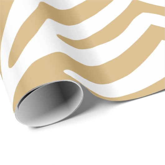 Putty Neutral Zebra Geschenkpapier (Rolleneckpunkt)