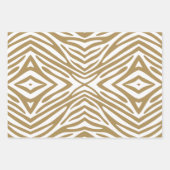 Putty Neutral Zebra Geschenkpapier Set (Vorderseite)