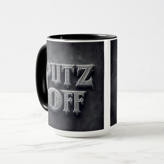 Putz Off Medieval Coffee Tassen Cup (Vorderseite Links)