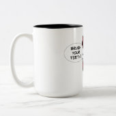 Putzen Sie Ihre Zähne Zweifarbige Tasse (Links)