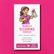 Putzfee-Service für rosa Häuser