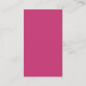 Putzfee-Service für rosa Häuser Visitenkarte (Rückseite)