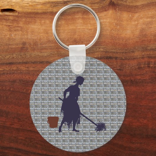 Putzfrau Aschenputtel charwoman Cinderella Schlüsselanhänger (Vorderseite)