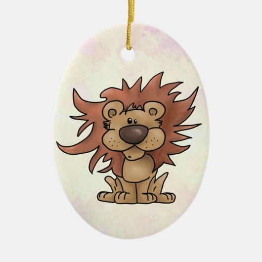 putziger Löwe Keramik Ornament (Vorne)