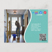 Putzposter STUDIO Plakat Flyer Postca Postkarte (Rückseite)