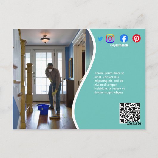 Putzposter STUDIO Plakat Flyer Postca Postkarte (Rückseite)