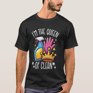 Putzqueen-Uniform für die Hauswirtschaft Lustig H T-Shirt