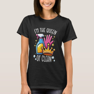 Putzqueen-Uniform für die Hauswirtschaft Lustiger  T-Shirt