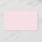 Putzservice Pink Visitenkarte (Rückseite)