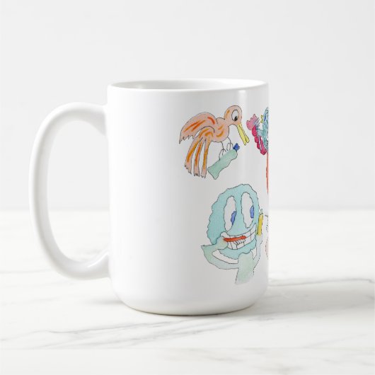 Putzt eure Zähne, kleine Monster! Kaffeetasse (Links)