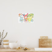 Putzt eure Zähne, kleine Monster! Poster (Küche)