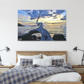 Puu Olai Beach Triple Leinwand (Insitu (Schlafzimmer))