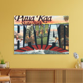 Puua Kaa Staat Park, Hawaii - Großbuchstaben Leinwanddruck (Insitu (Wohnzimmer))