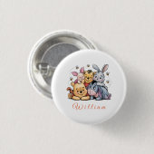 Puuh & Freunde Pastell Button (Vorne & Hinten)