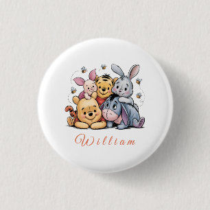 Puuh & Freunde Pastell Button
