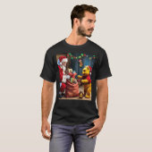 Puuh trifft Weihnachtsmann T-Shirt (Vorne ganz)