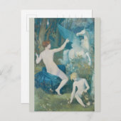 Puvis de Chavannes Fantasy CC0111 Dreamlike Postkarte (Vorne/Hinten)