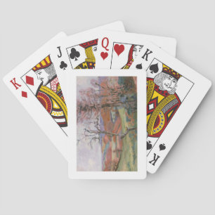 Puy Barion in Crozant, Bretagne (Öl auf Leinwand Spielkarten