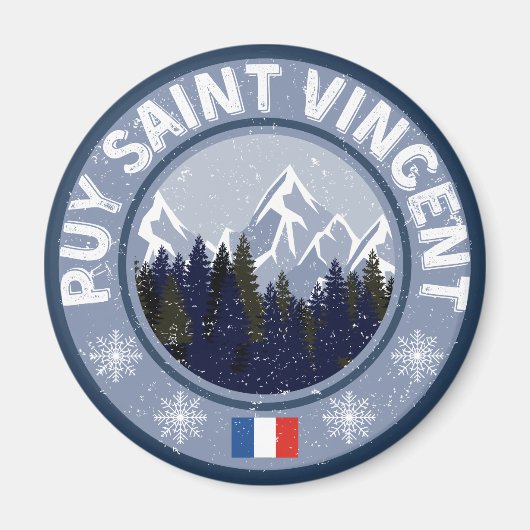 Puy Saint Vincent Skistation Magnet (Vorne)