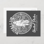 PUYALLUP - WASHINGTON VINTAG POSTKARTE (Vorne/Hinten)