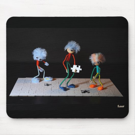 Puzzel humor met de Fubby's. Mousepad (Vorne)