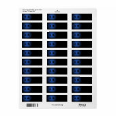 Puzzle649 PUZZLE PIECES BLACKS BLUES DIGITALE WALL (Vorne)