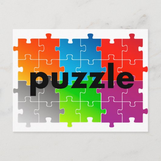 puzzle パズル postkarte (Vorderseite)