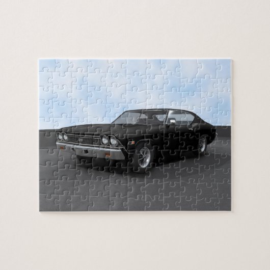 Puzzle:1968 Chevelle SS: Schwarzer Finish Puzzle (Horizontal)