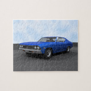 Puzzle:1969 Chevelle SS: Blauer Abschluss Puzzle