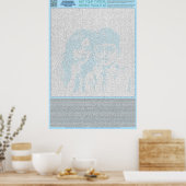 PUZZLE #2: Namen - chaotisch Poster (Küche)