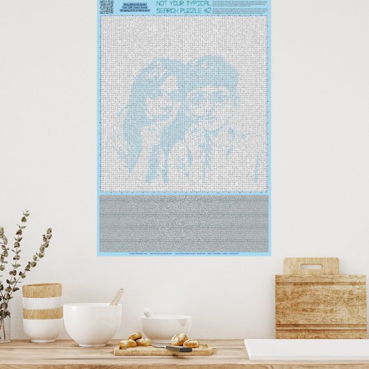 PUZZLE #2: Namen - Standard Poster (Küche)