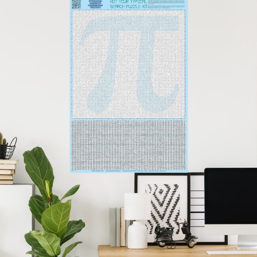 PUZZLE #3: Pi Day - Chaotic Poster (Heimbüro)