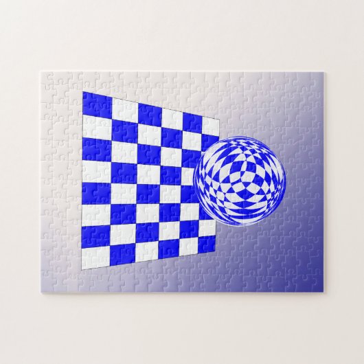 Puzzle - 3D-Ball auf Prüfplatine (Horizontal)