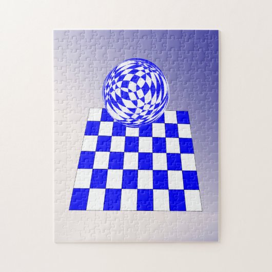 Puzzle - 3D-Ball auf Prüfplatine (Vertikal)