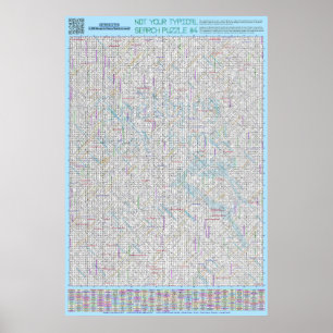 PUZZLE #4: falsch geschrieben - Standard gelöst Poster