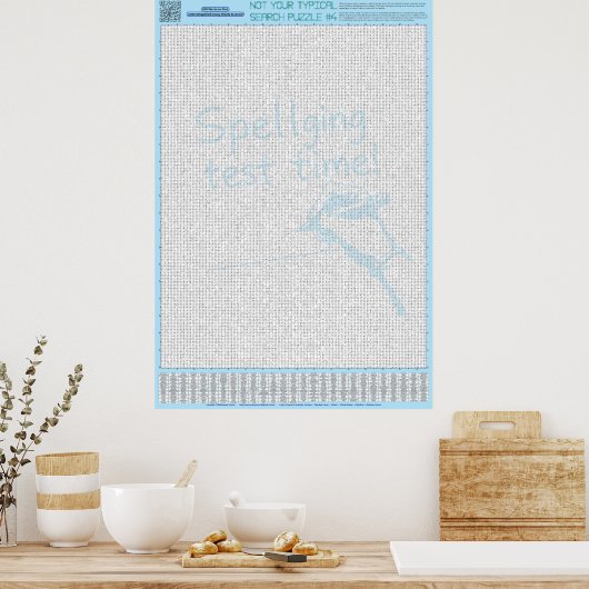 PUZZLE #4: falsch geschrieben - Standard Poster (Küche)