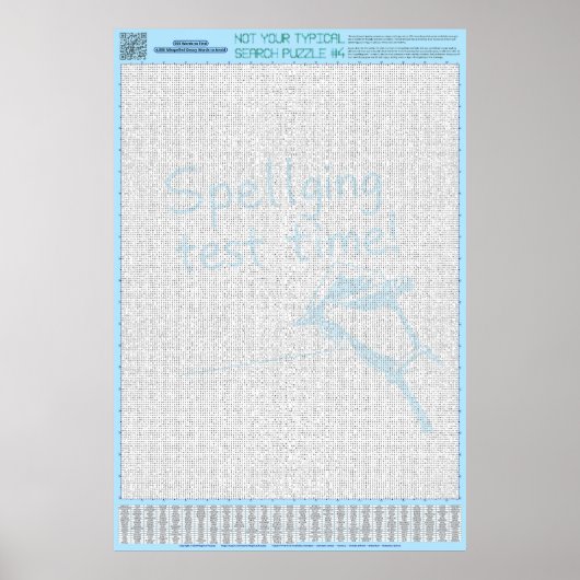 PUZZLE #4: falsch geschrieben - Standard Poster (Vorne)