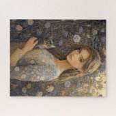 Puzzle 500 Stücke - Jungfrau und Katze (Horizontal)