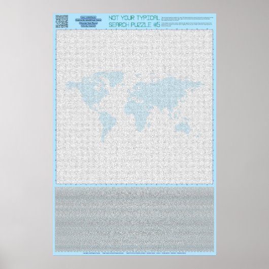 PUZZLE #5: Länder - chaotisch Poster (Vorne)