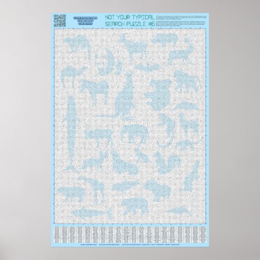 PUZZLE #6: Tiergruppen - chaotisch Poster (Vorne)