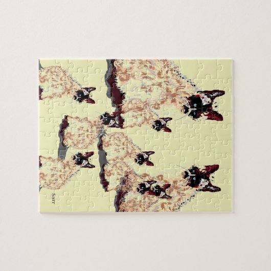 Puzzle, 8" x 10", 110 Stück : Siamkatze Puzzle (Horizontal)