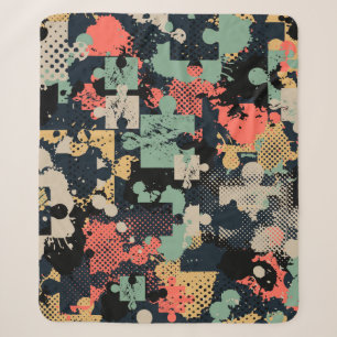 Puzzle Abstract: Kreatives Vintage-Nahtlos. Sherpadecke
