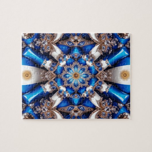 Puzzle abstrakt moderne Design argentinische Farbe (Horizontal)