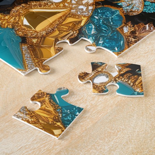 Puzzle abstrakt moderne Design Bahamas Farben (Seite)